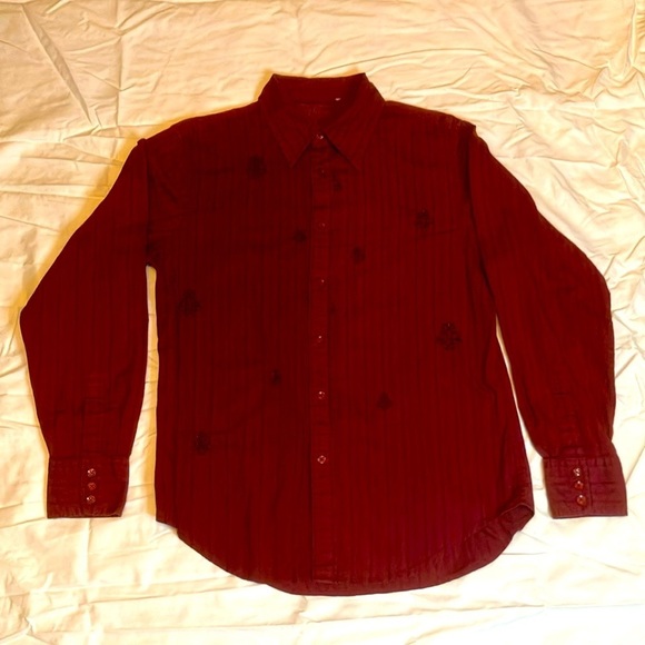 Guess Men’s Size Medium Shirt with Embroidered Details - Picture 2 of 10